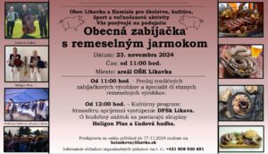 Obecna zabijacka s remeselnym jarmokom