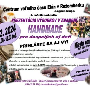 Prezentacia vyrobkov v znameni handmade