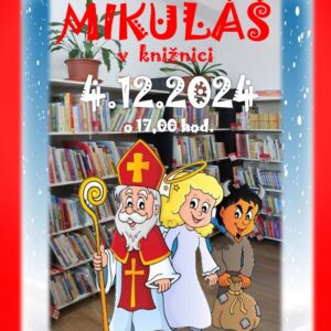 Mikulas v kniznici