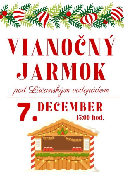 Vianocny jarmok pod Lucanskym vodopadom