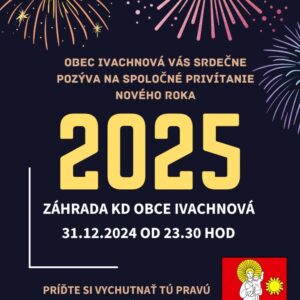 Privitanie noveho roka 2025 Ivachnova