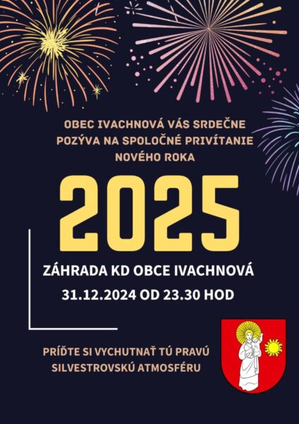 Privitanie noveho roka 2025 Ivachnova