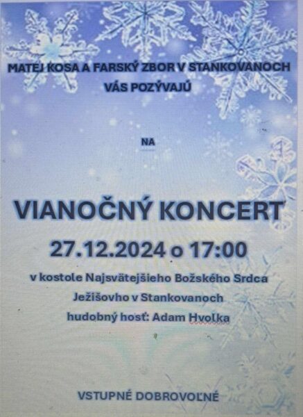 Vianocny koncert Stankovany