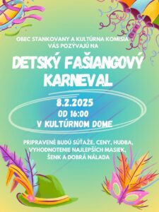 Detsky fasiangovy karneval Stankovany