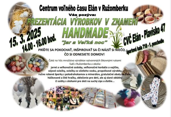 Prezentacia vyrobkov v znameni handmade